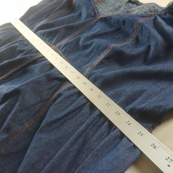 Terra & Sky Jean flutter sleeve midi women's size 4X dress - Picture 8 of 15